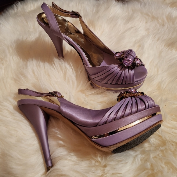 ALBANO by Il Passo (Italian) platform crystal sandals - Picture 1 of 16